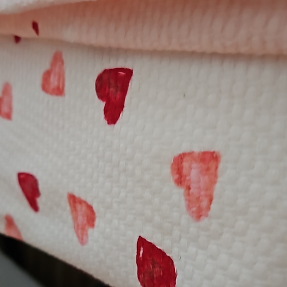 Kitchen Aid Pair Of Hearts White And Pink Tea Towels - Picture 4 of 4